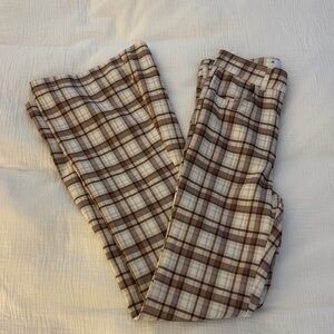 Hollister  Brown and Cream Pants